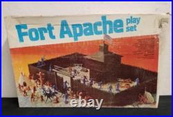 Vintage Marx Fort Apache Playset Toy Pioneers Indians Box