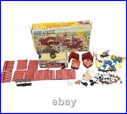 Vintage Marx Fort Apache Playset With Box Figures Accessories Incomplete