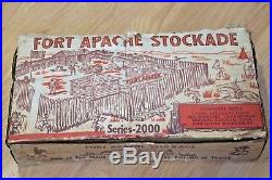 Vintage Marx Fort Apache Stockade Play Set Series 2000 1960's