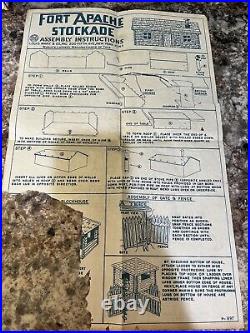 Vintage Marx Fort Apache Stockade Set Series 2000 #3660 with Box & Instructions