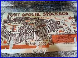 Vintage Marx Fort Apache Stockade Set Series 2000 #3660 with Box & Instructions