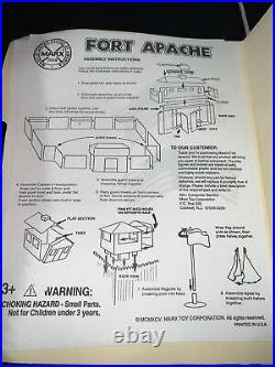 Vintage Marx Fort Apache cowboy Western Military Prehistoric Huge Playset Lot