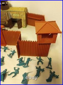 Vintage Marx Fort Apache set 3681A Missing some Pieces Mostly Complete