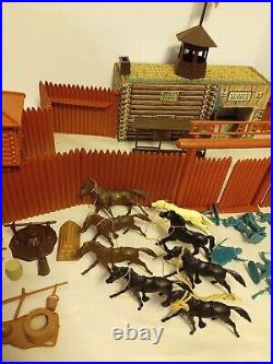 Vintage Marx Fort Apache set 3681A Missing some Pieces Mostly Complete