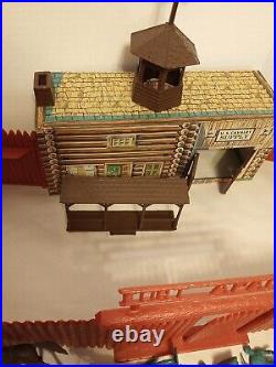 Vintage Marx Fort Apache set 3681A Missing some Pieces Mostly Complete