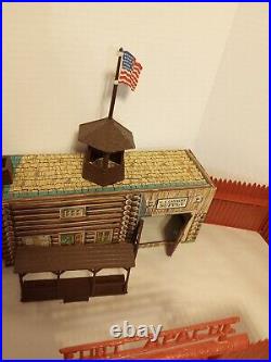 Vintage Marx Fort Apache set 3681A Missing some Pieces Mostly Complete