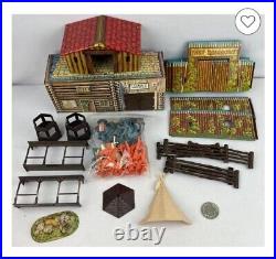 Vintage Marx Fort Dearborn Playset With Original Box