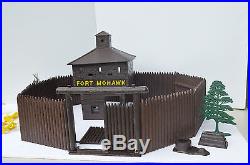 Vintage Marx Fort Mohawk Set with Indians Teepee & Tree