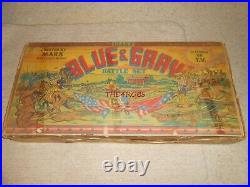 Vintage Marx Giant Blue & Grey Civil War Battle Playset in Box