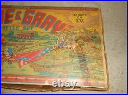 Vintage Marx Giant Blue & Grey Civil War Battle Playset in Box