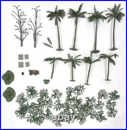 Vintage Marx Guerrilla Warfare Lot Accessories Trees Brush 1960s Playset