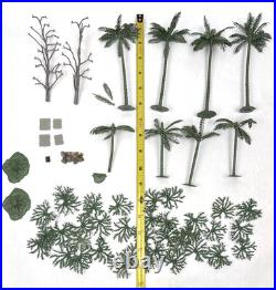 Vintage Marx Guerrilla Warfare Lot Accessories Trees Brush 1960s Playset