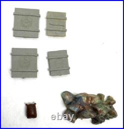 Vintage Marx Guerrilla Warfare Lot Accessories Trees Brush 1960s Playset