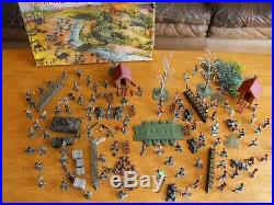 Vintage Marx Guerrilla Warfare Miniature Play Set Parts with Original Box RARE