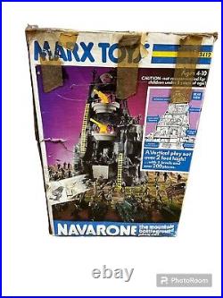 Vintage Marx Guns of Navarone WWII Mountain Battleground Playset In Box 1975