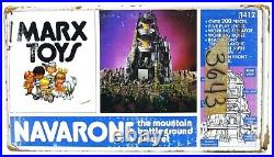 Vintage Marx Guns of Navarone WWII Mountain Battleground Playset withMat & Box EX