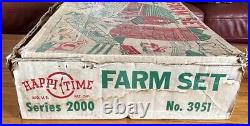 Vintage Marx Happi Time Farm BOX ONLY 1959 Series 2000 #3951 Withdividers