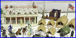 Vintage Marx Heritage Civil War Miniature Play Set Large Lot With Extra Pieces