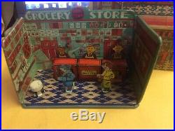 Vintage Marx Home Town Grocery Store Tin Litho Playset 1920 With part of box