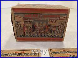Vintage Marx Home Town Meat Market / Butcher Store No 181 Original Box