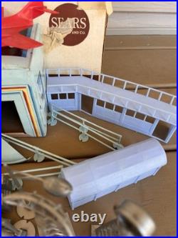 Vintage Marx International Jet Port #6026 American Airlines With Box Sears Rare