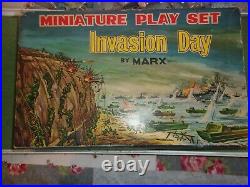 Vintage Marx Invasion D-Day WWII WW2 Miniature Playset Boxed