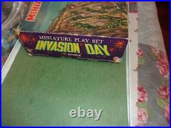 Vintage Marx Invasion D-Day WWII WW2 Miniature Playset Boxed