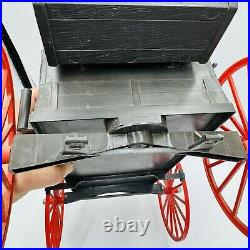Vintage Marx Johnny West Buckboard Wagon fire fighter Playset Gearbox Doll