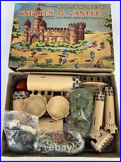 Vintage Marx Knights & Castle Miniature Play Set Hand Decorated Castle Only