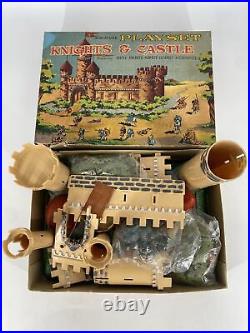 Vintage Marx Knights & Castle Miniature Play Set Hand Decorated Castle Only