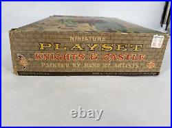 Vintage Marx Knights & Castle Miniature Play Set Hand Decorated Castle Only