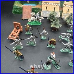 Vintage Marx Knights and Castle Vintage Playset Figure Lot Rare
