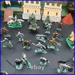 Vintage Marx Knights and Castle Vintage Playset Figure Lot Rare