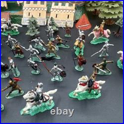 Vintage Marx Knights and Castle Vintage Playset Figure Lot Rare