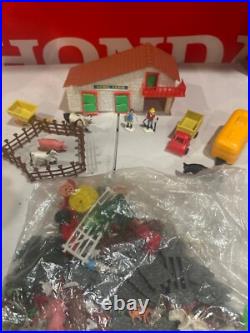 Vintage Marx Like 1950's Plastic Home Farm Set Made In Hong Kong (Incomplete)