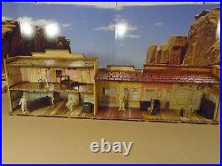 Vintage Marx Lithographed Roy Rodgers Mineral City Western Town Set