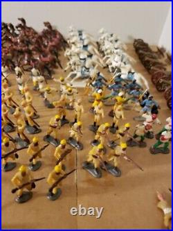 Vintage Marx Lot. Over 150+ Pcs. Landscaping, Horses, Riders, Cannons