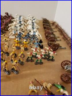 Vintage Marx Lot. Over 150+ Pcs. Landscaping, Horses, Riders, Cannons