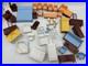 Vintage Marx MPC Dollhouse Miniature Rooster Roof Ranch Furniture Large Lot