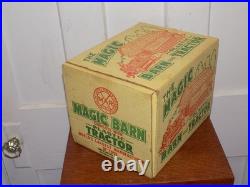 Vintage Marx Magic Barn and Plastic Tractor in Box