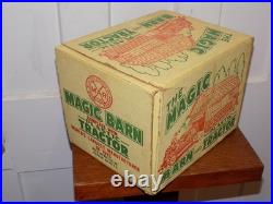 Vintage Marx Magic Barn and Plastic Tractor in Box