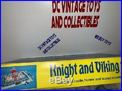 Vintage Marx Medieval Knights and Vikings Castle Playset Original Box