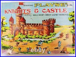 Vintage Marx Miniature Playset Knights And Castle Hong Kong 1960's