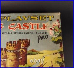 Vintage Marx Miniature Playset Knights And Castle Hong Kong 1960's NO KNIGHTS