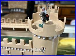 Vintage Marx Miniature Playset Knights & Castle With Original Box c. 1960's Toy