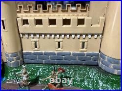 Vintage Marx Miniature Playset Knights & Castle With Original Box c. 1960's Toy