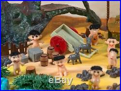 Vintage Marx Miniature Troll Village Play Set With Box 15 Trolls 1965 Hong Kong