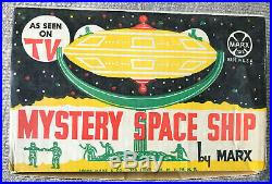 Vintage Marx Mystery Space Ship Set In Original Box