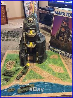 Vintage Marx Navarone Playset with Comic Book Play Mat Instructions Guns Accessory