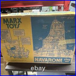 Vintage Marx Navarone WWII Mountain Battleground Playset With Accessories Box 1974